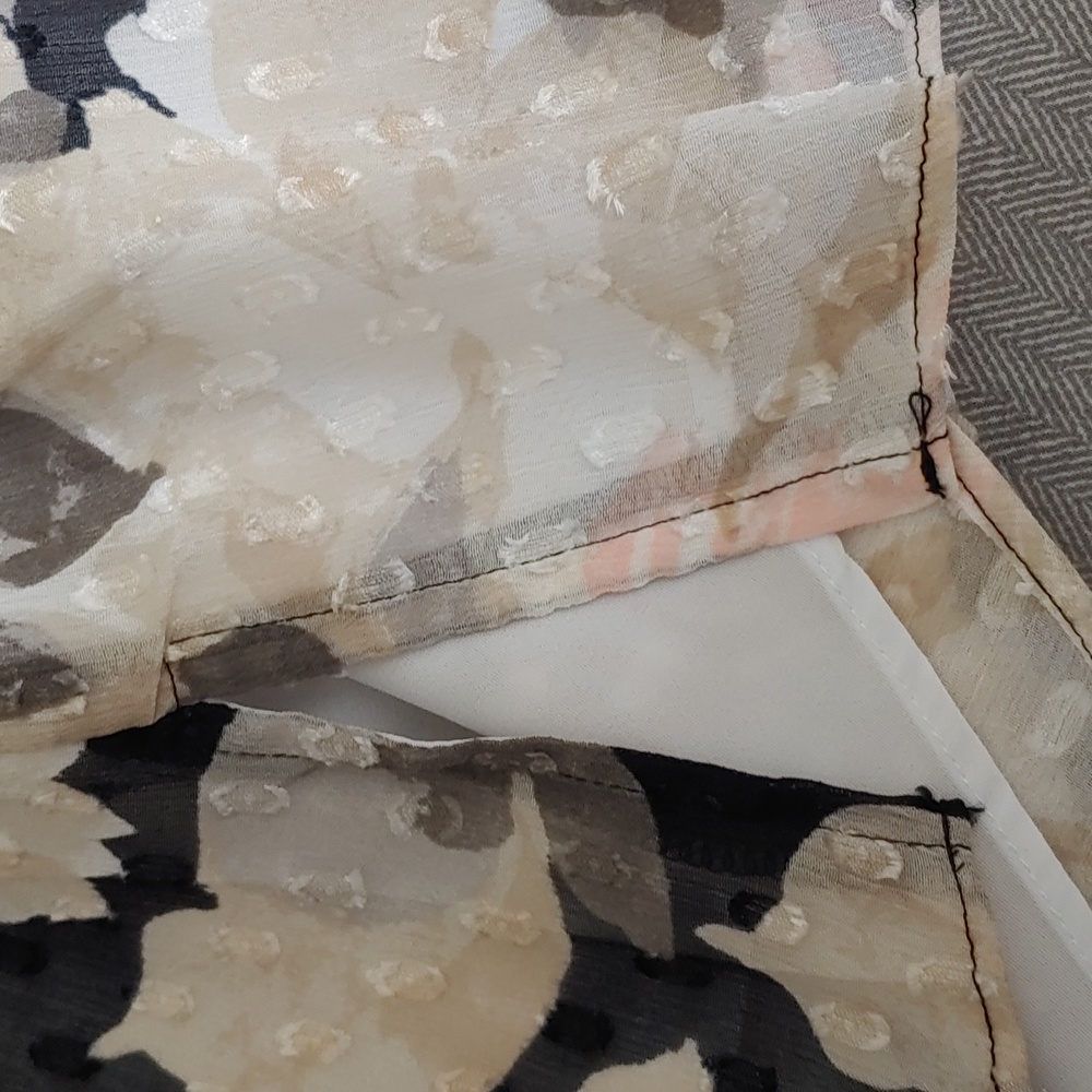 NWOT Isaac Mizrahi Live flower shirt - Picture 6 of 8